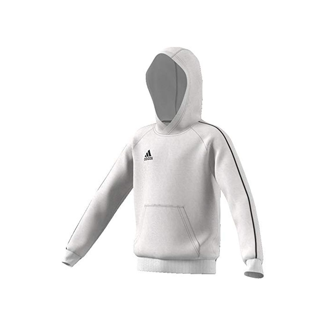 Moda adidas Core 18 Hoody Sudadera con Capucha, Niños, White