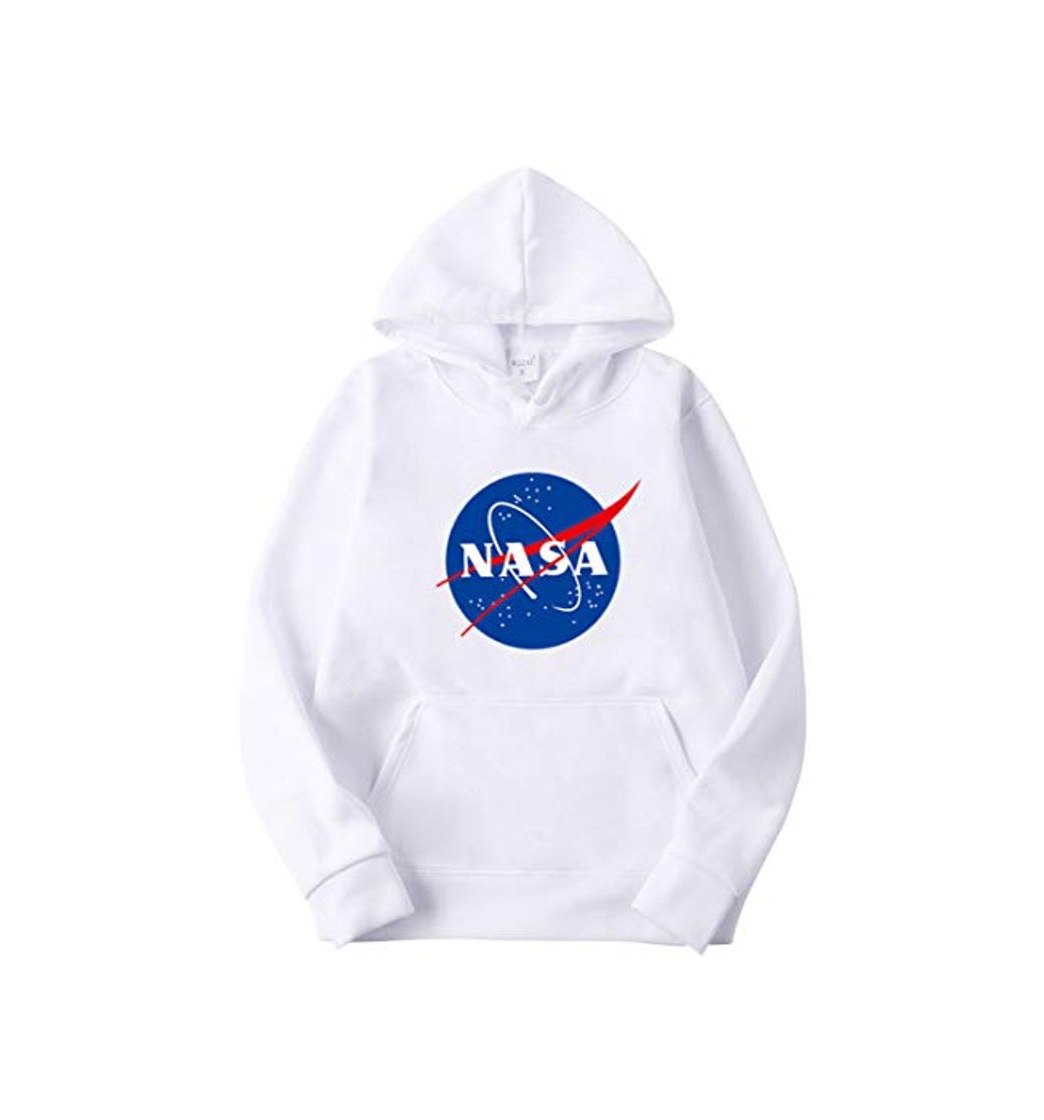 Producto OLIPHEE Sudaderas con Capucha Impresión Logo de NASA Sudaderas Casual para Hombree