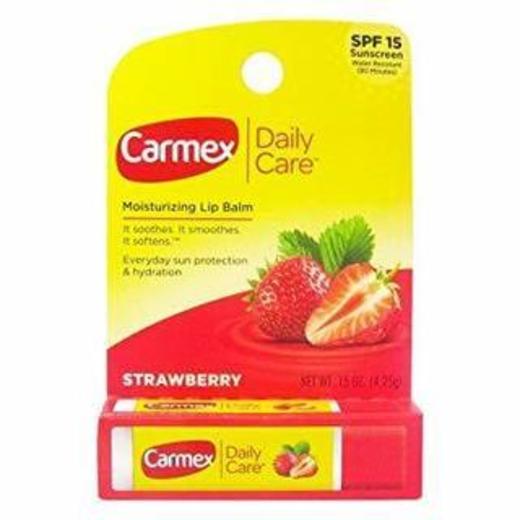 Carmex Click-Stick Moisturizing Lip Balm SPF 15 Strawberry 0.15 oz by Carmex