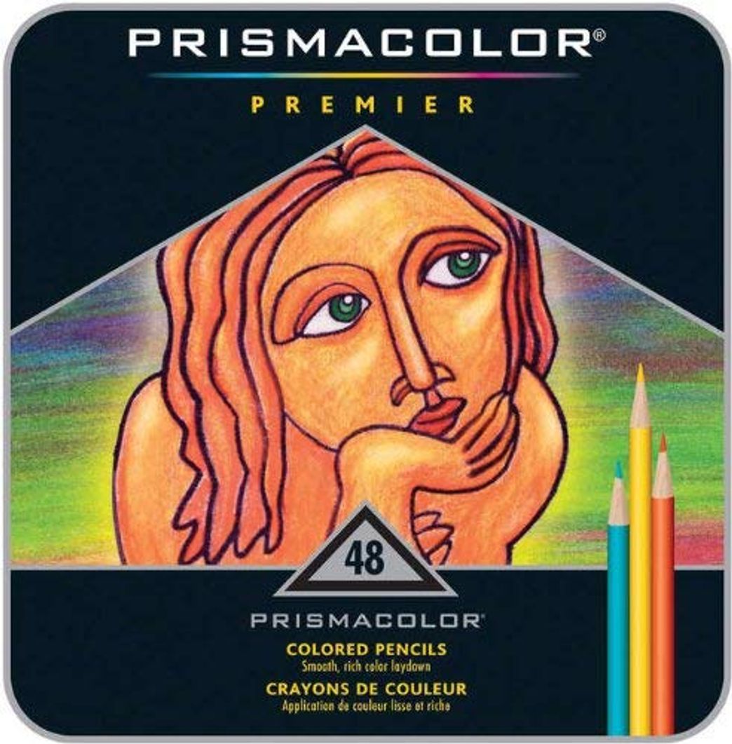 Social Prismacolor Premier color matita impostato 48/Tin-W/due Bonus Artstix