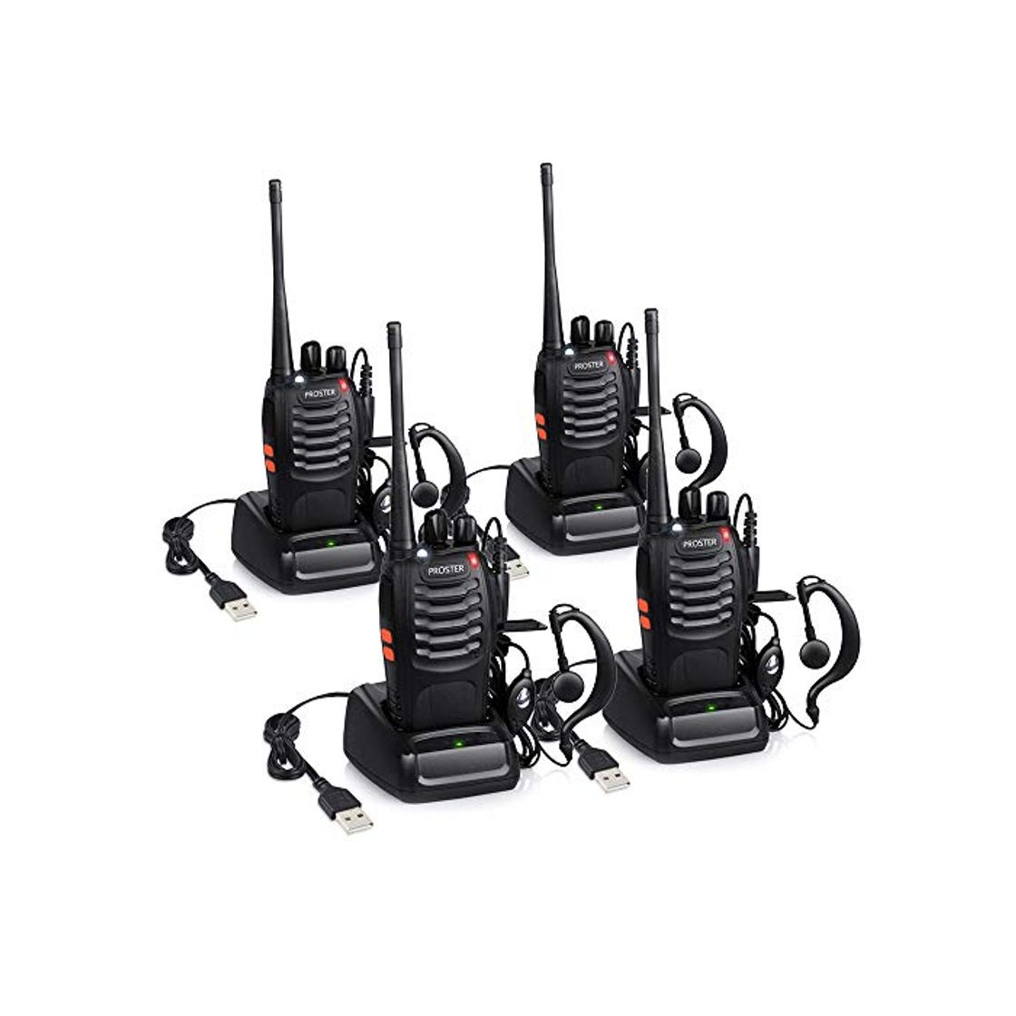Social Proster T0036X2 - Walkie Talkie Recargables