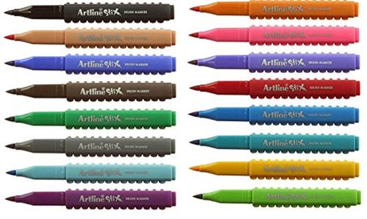 Artline Stix Cepillo Set De Pluma -16 Variedad Color Conexión Plumas