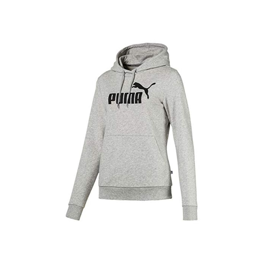 Social PUMA ESS Logo Hoody TR Sudadera, Mujer, Gris