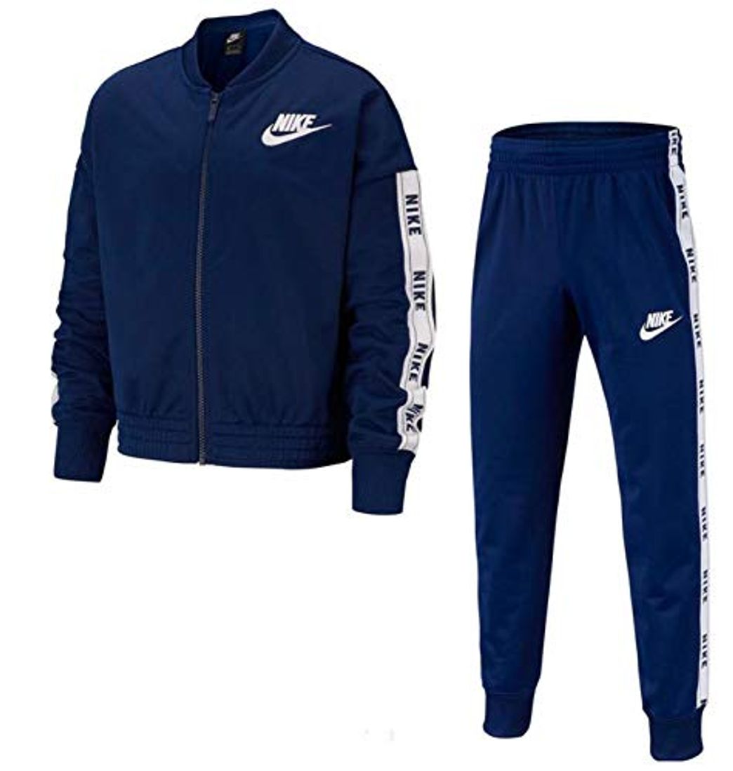 Producto NIKE G NSW TRK Suit Tricot Chándal, Niñas, Blue Void/White/Blue Void/