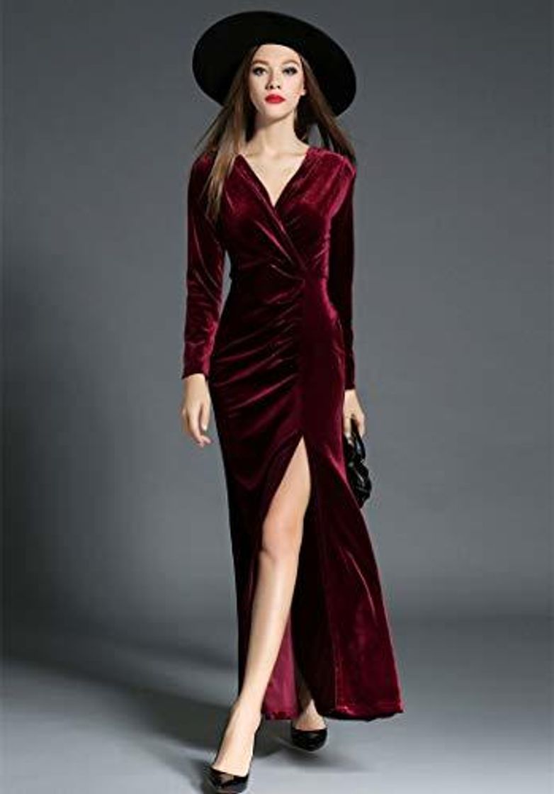 Social QUNLIANYI Vestido Verano Mujer Largo Otoño Invierno Noche Vestidos de Fiesta Vestido de