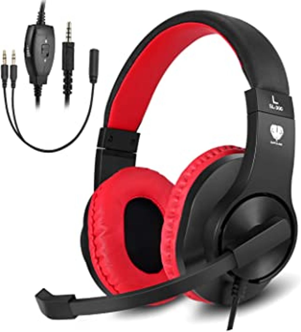 Moda Auriculares estéreo para juegos BUTFULAKE para PS4, Xbox One