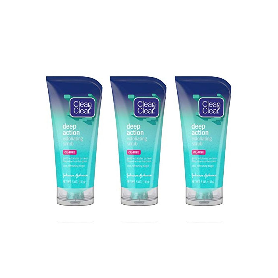 Product Clean & Clear Oil-Free profonda azione esfoliante Scrub viso, raffreddamento Face Wash