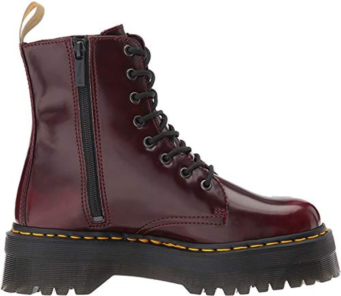 Moda Dr. Martens 2976 botina vegano rojo cereza Cambridge Cepillo rojo burdeos 21802600,