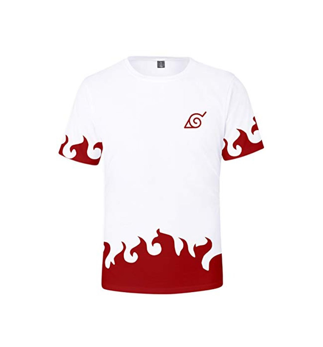 Social HAOSHENG Unisex Camiseta Naruto Anime Patrón Impreso Sudadera con Capucha Deportiva Cómico