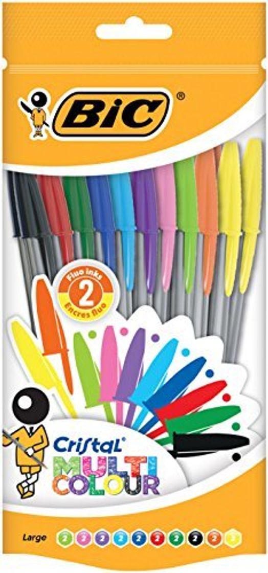 Social BIC Cristal Multicolour bolígrafos Punta Ancha