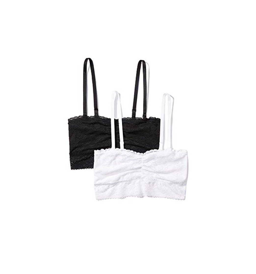 Social Marca Amazon - Iris & Lilly Sujetador Cotidiana Mujer, Pack de 2,