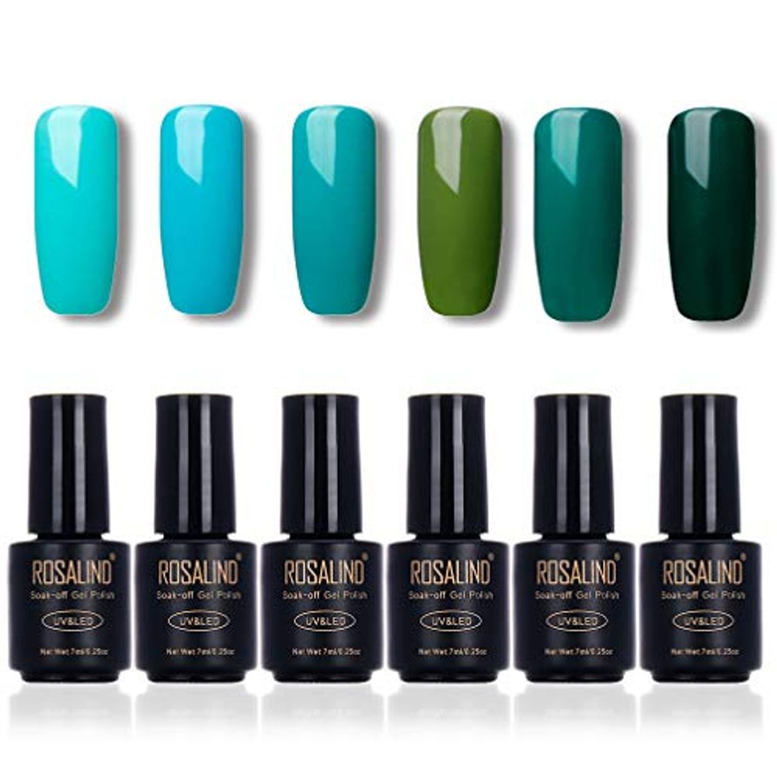 Producto ROSALIND Esmalte de uñas Color verde Serie Vernis Semi