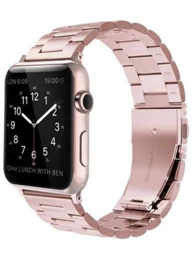 Correa de acero inoxidable oro rosa para Apple Watch ⌚️ 