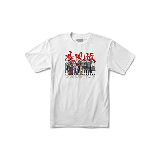 Primitive x Naruto Men's Leaf Village Short Sleeve T Shirt White L