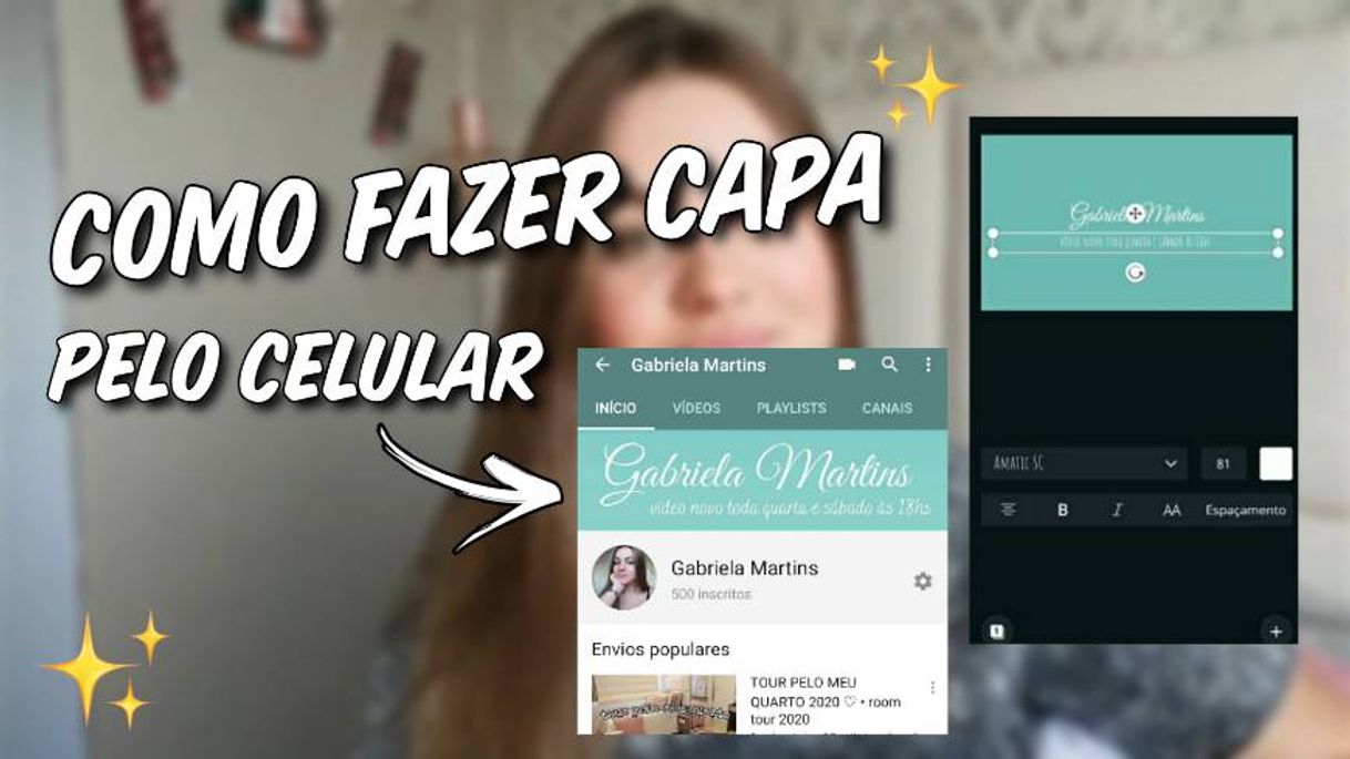 Moda como fazer capa do canal