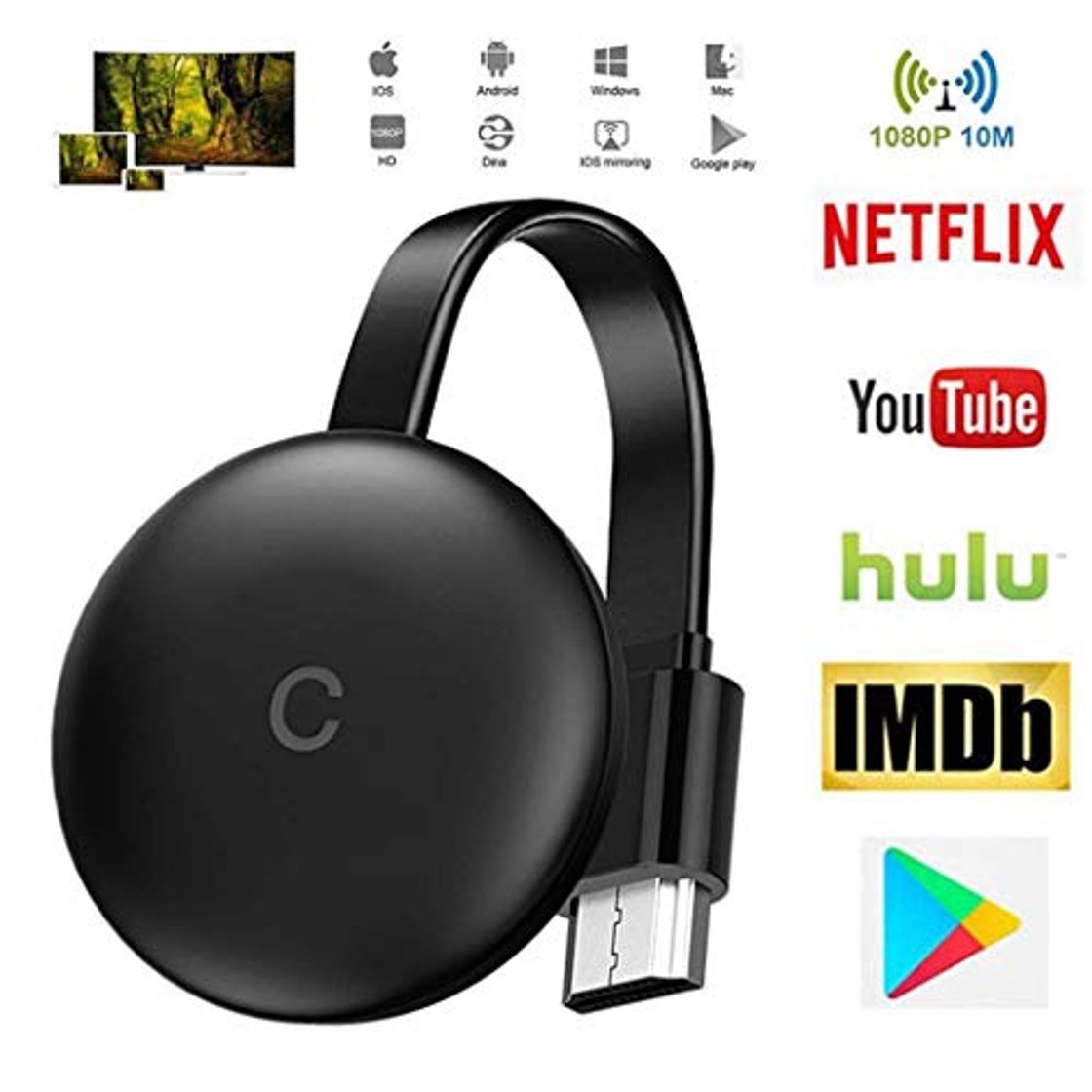 Social Daptador Inalámbrico Dongle para Pantalla