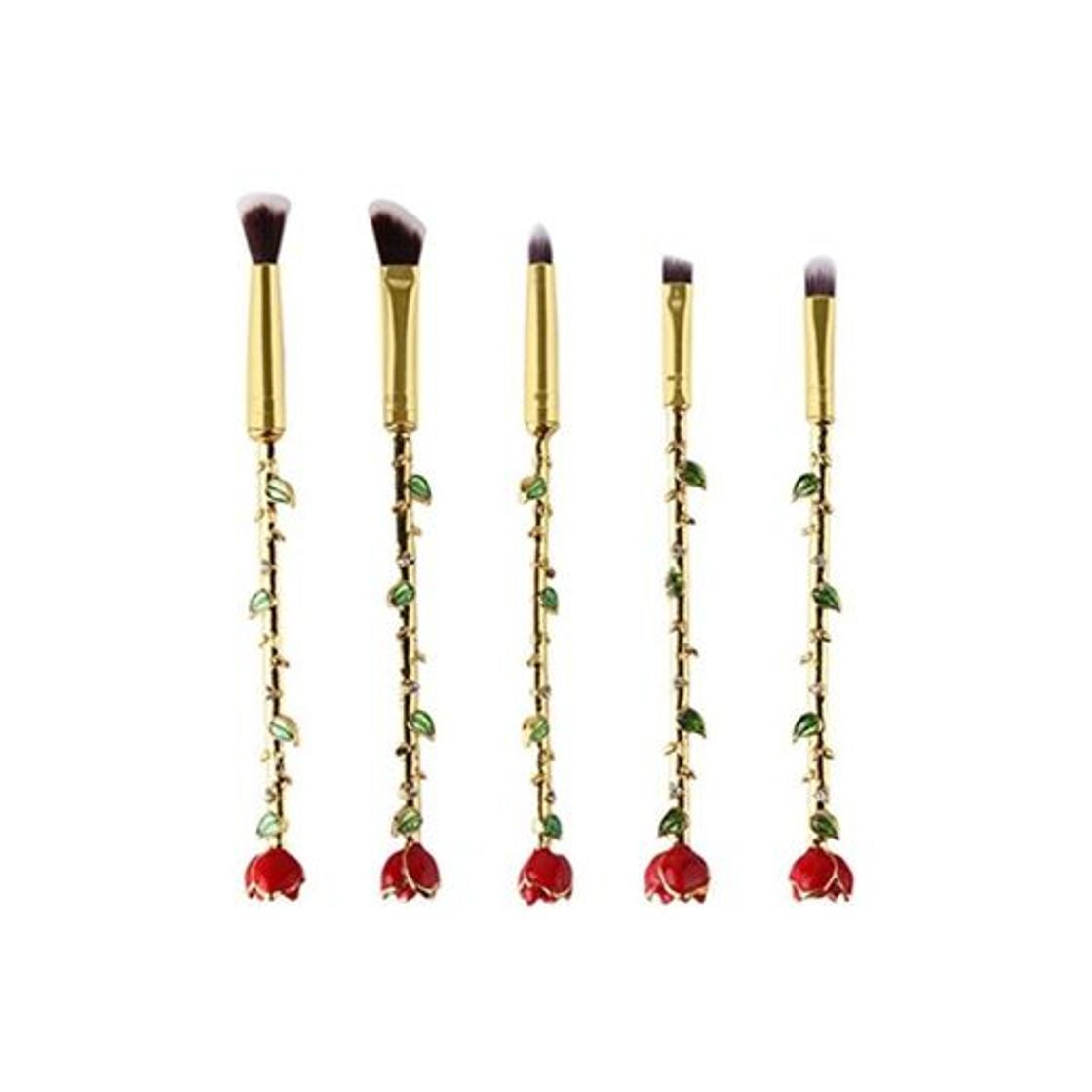 Social Set de Brochas de Maquillaje Profesional Cepillos de Maquillaje para las Facial y Cejas y Labios por ESAILQ R