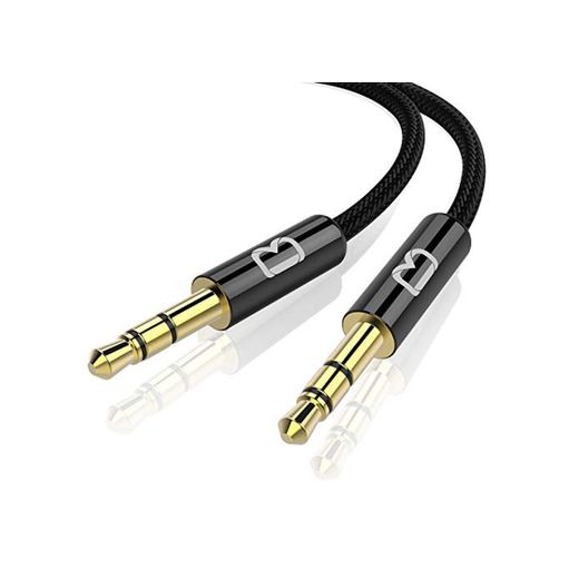 Beikell Cable de Audio Jack, Cable Audio 3.5mm Macho Macho Nylon Trenzado