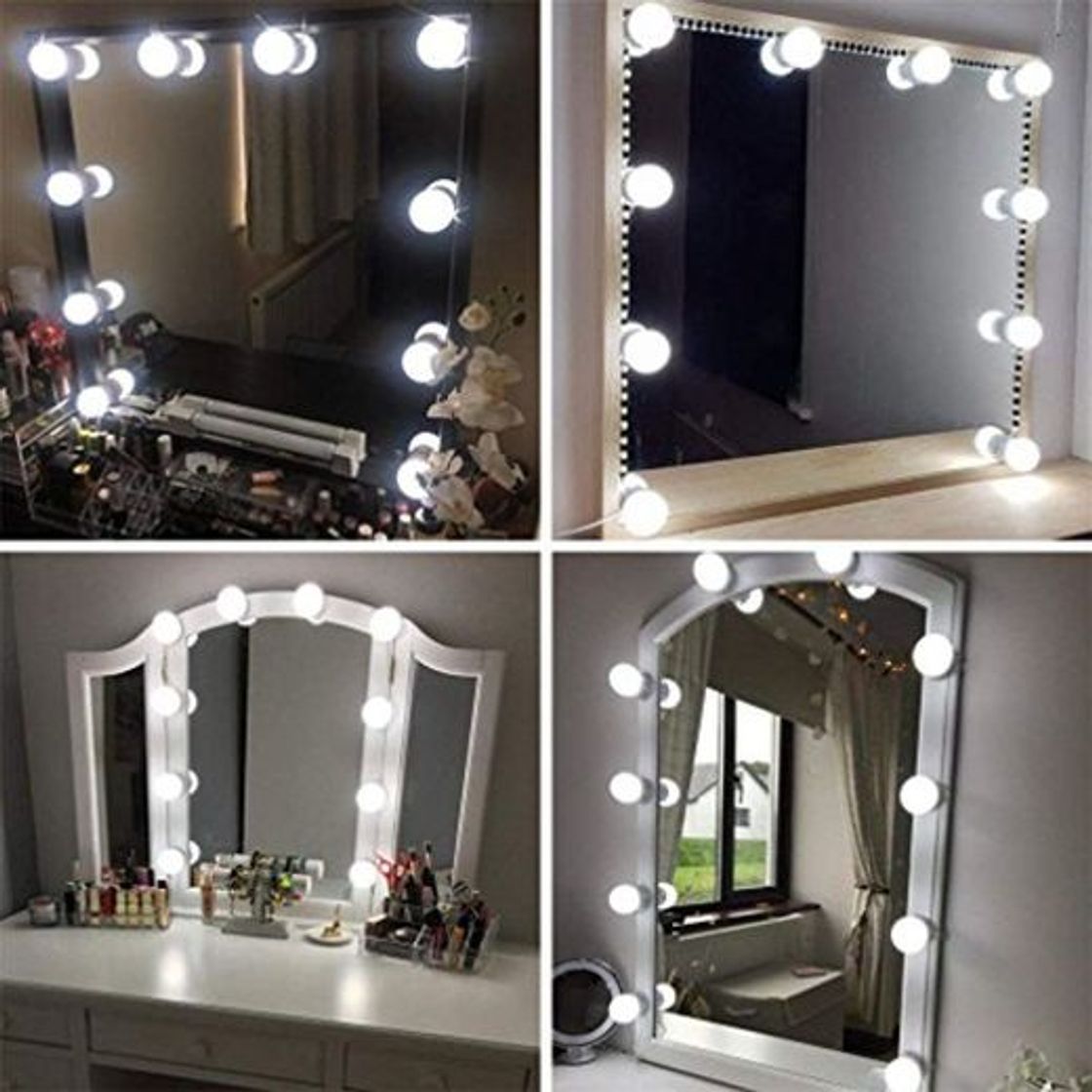 Social Hollywood Mirror Kit de luz con múltiples tonos de color para maquillaje