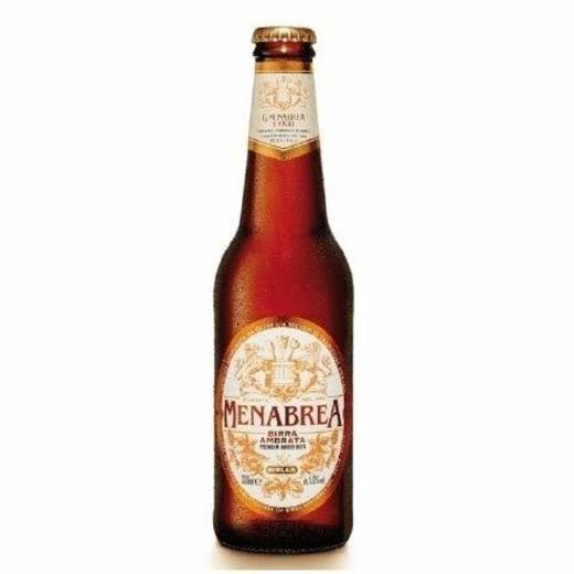 24 botellas CERVEZA MENABREA AMBRATA 330 ML.