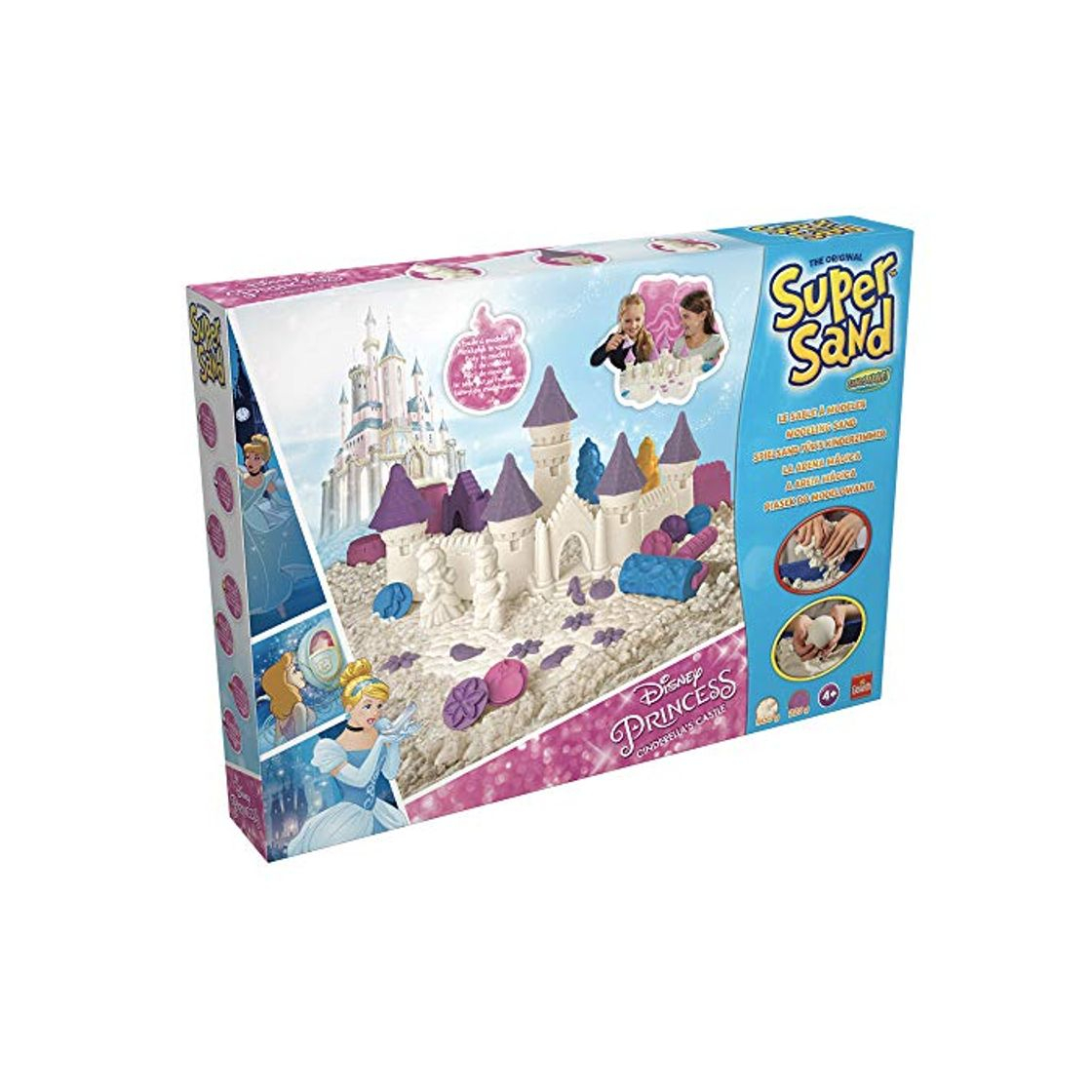 Products Súper Sand-83253 Disney Princess Castillo de Cenicienta, Arena Mágica para Niñas