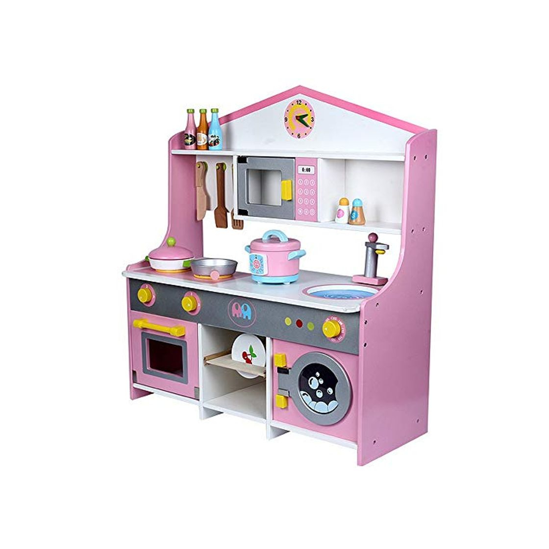 Productos Casa de muñecas Cocina de juguete Juego de cocina Cosplay Niñas Lavadora Estufa de horno Juego de juego para niños Desarrollo de la edad temprana Juego educativo Juegos de surtido de alimentos Los mue