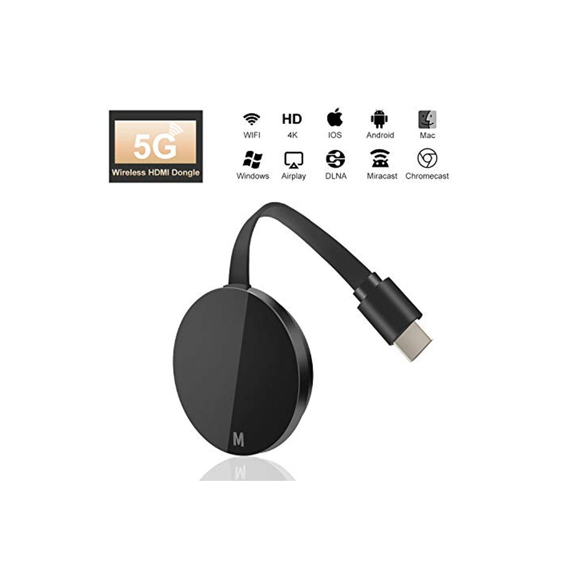 Productos Wireless WiFi Display Dongle HDMI WiFi Dongle Inalámbrico con Pantalla 4K 5G