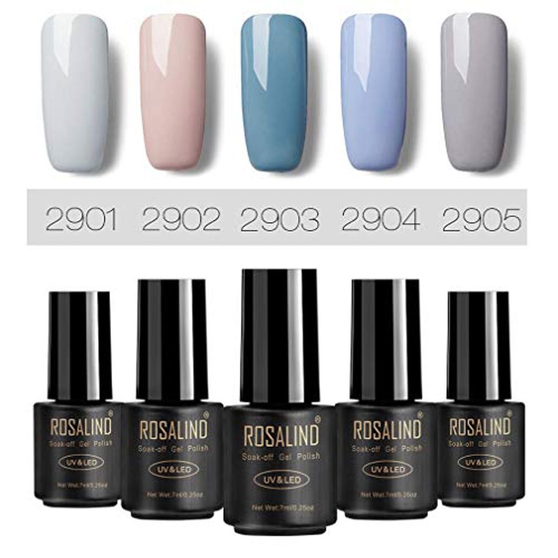 Productos ROSALIND Gris Esmaltes de gel de uñas