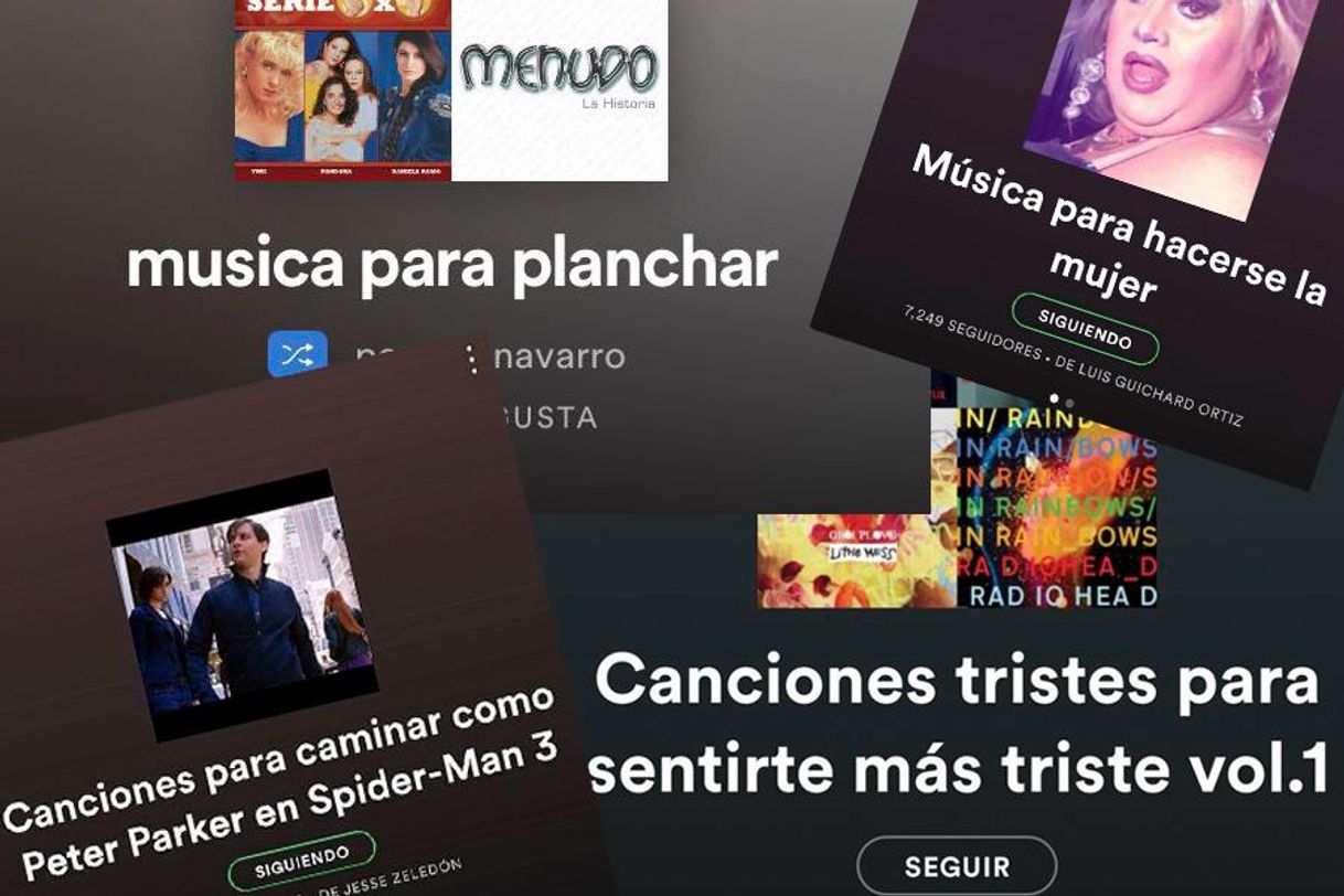 Canciones Playlist o canciones, de las mejores...