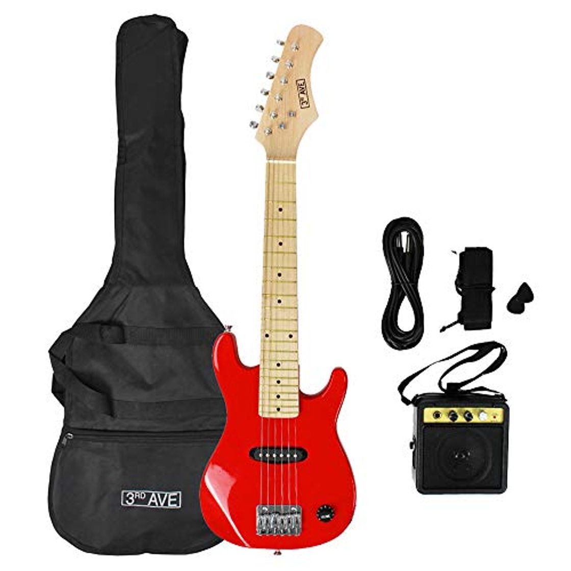 Producto 3rd Avenue STX30RDPK - Paquete junior de guitarra eléctrica