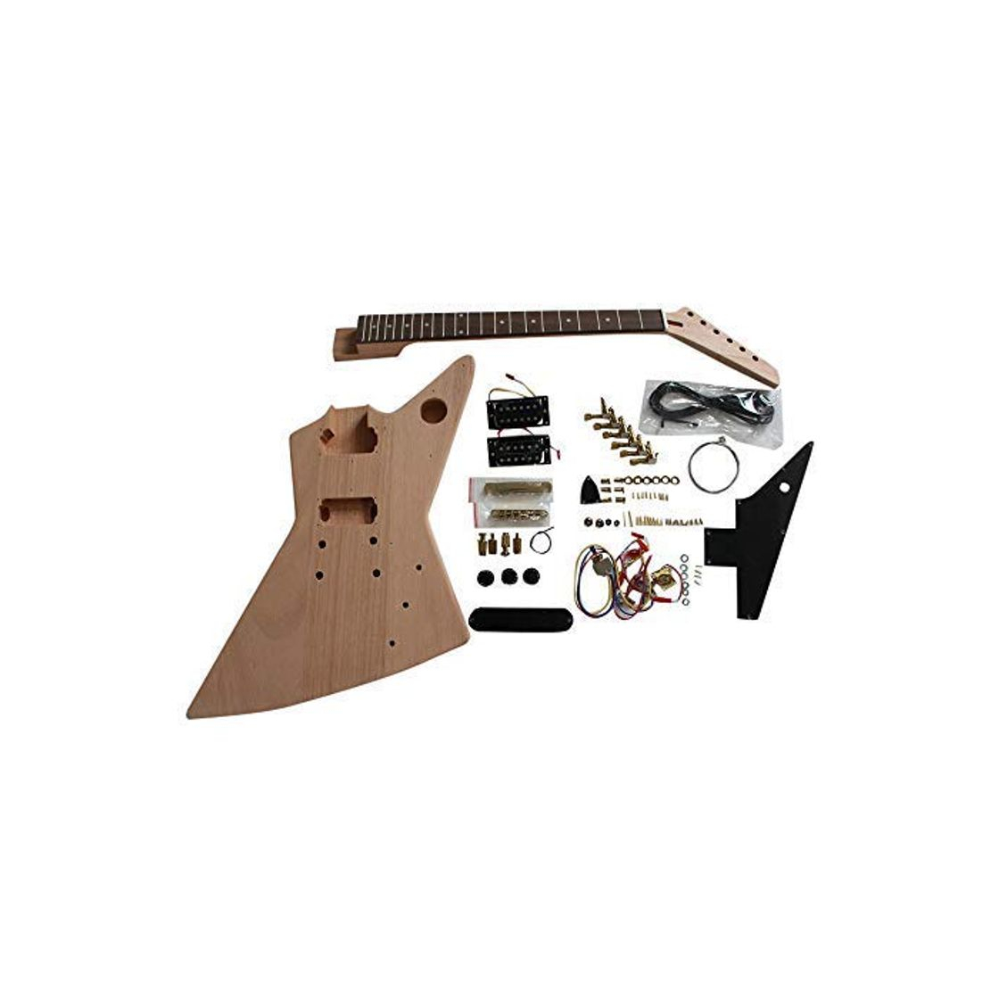 Producto Coban Guitars Eléctrico Bricolaje Guitarra Kit EXP1G Caoba Cuerpo Oro Accesorios No Soldadura