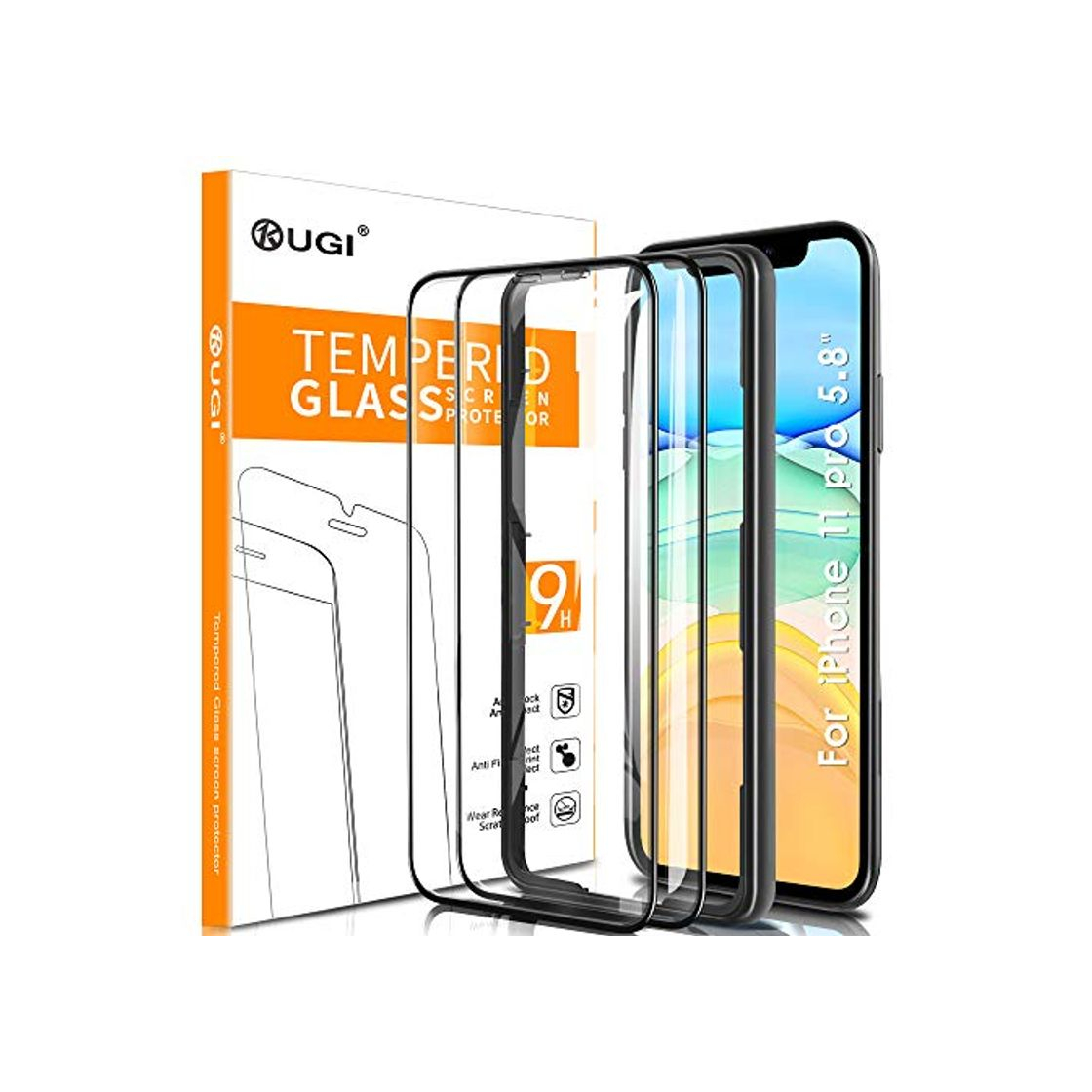 Productos KuGi. para iPhone 11 Pro Protector de Pantalla, Cuerpo Completo Protector de