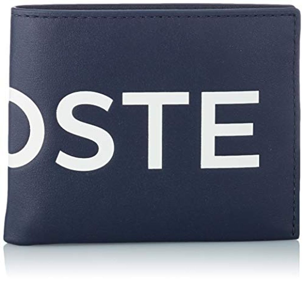 Fashion Lacoste - L.12.12 Cuir Animation, Carteras Hombre, Azul