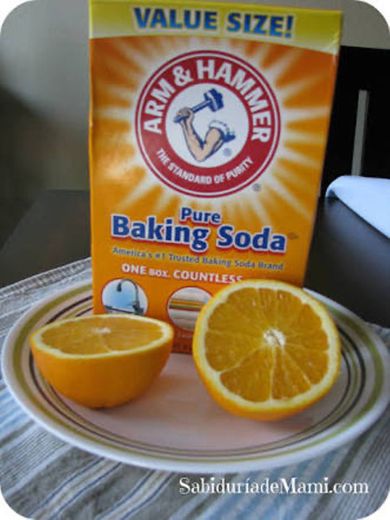 Mascarilla de bicarbonato de sodio y naranja 🍊 