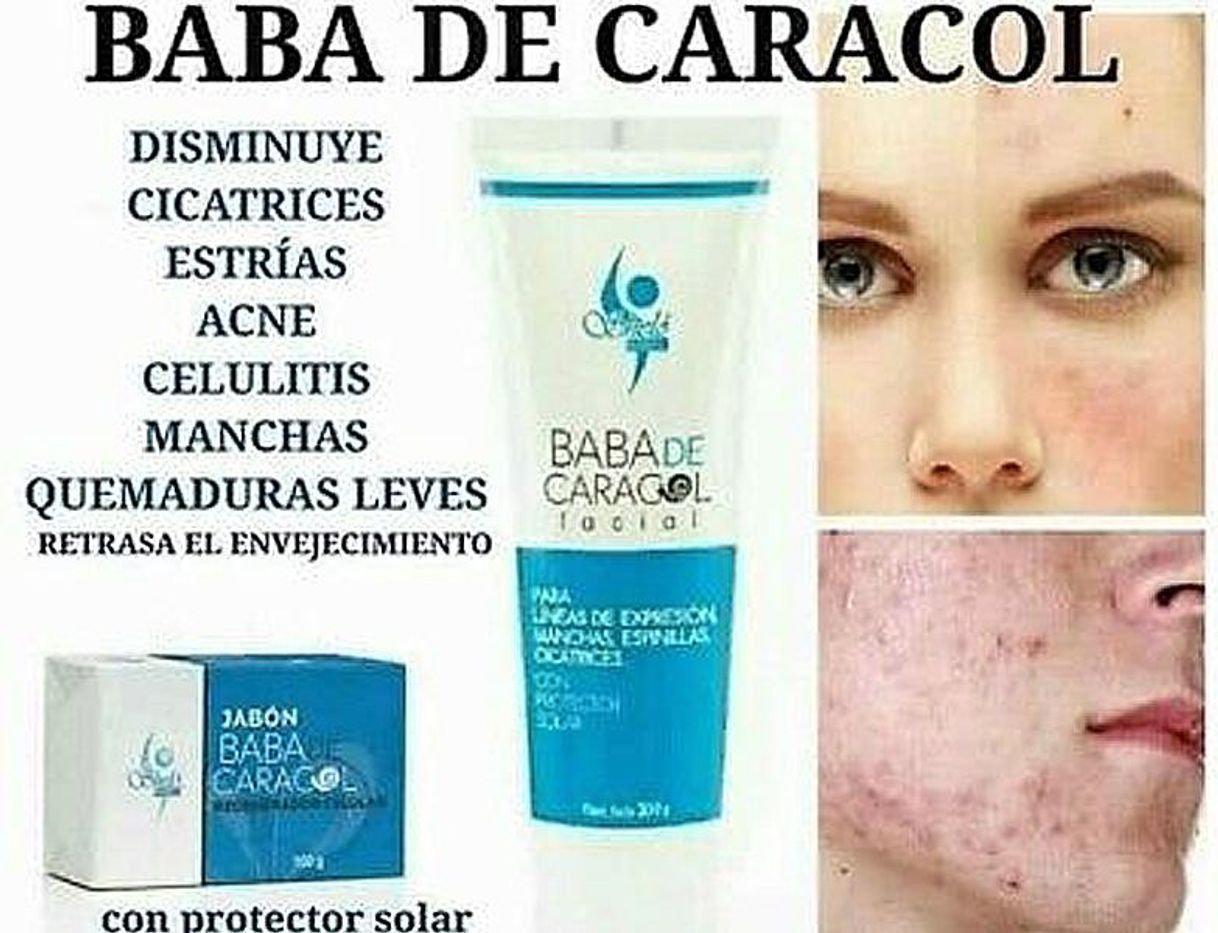 Moda Baba de caracol facial sheló Nabel 