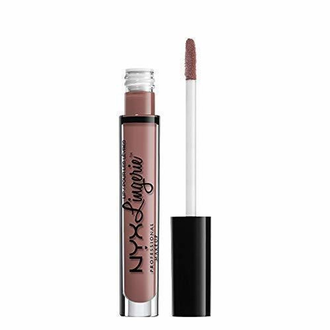 Social NYX Professional Makeup Pintalabios Lip Lingerie Liquid Lipstick, Acabado cremoso y mate,