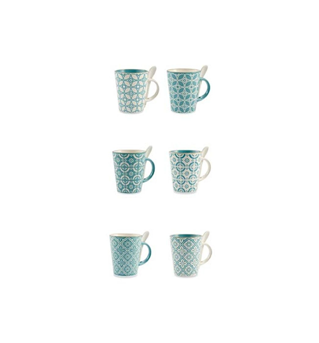 Products Villa d'Este Home Tivoli 2190717 Madeira - Juego de 6 tazas de