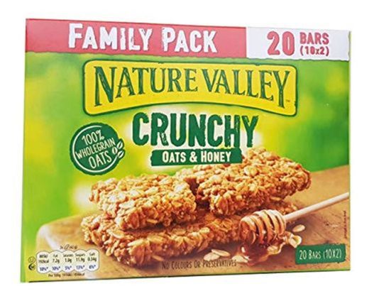 Paquete Barras de granola Nature Valley Crunchy Avena y Miel Familia 10