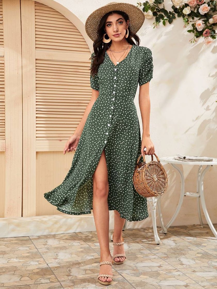 Fashion Vestido floral bohemio