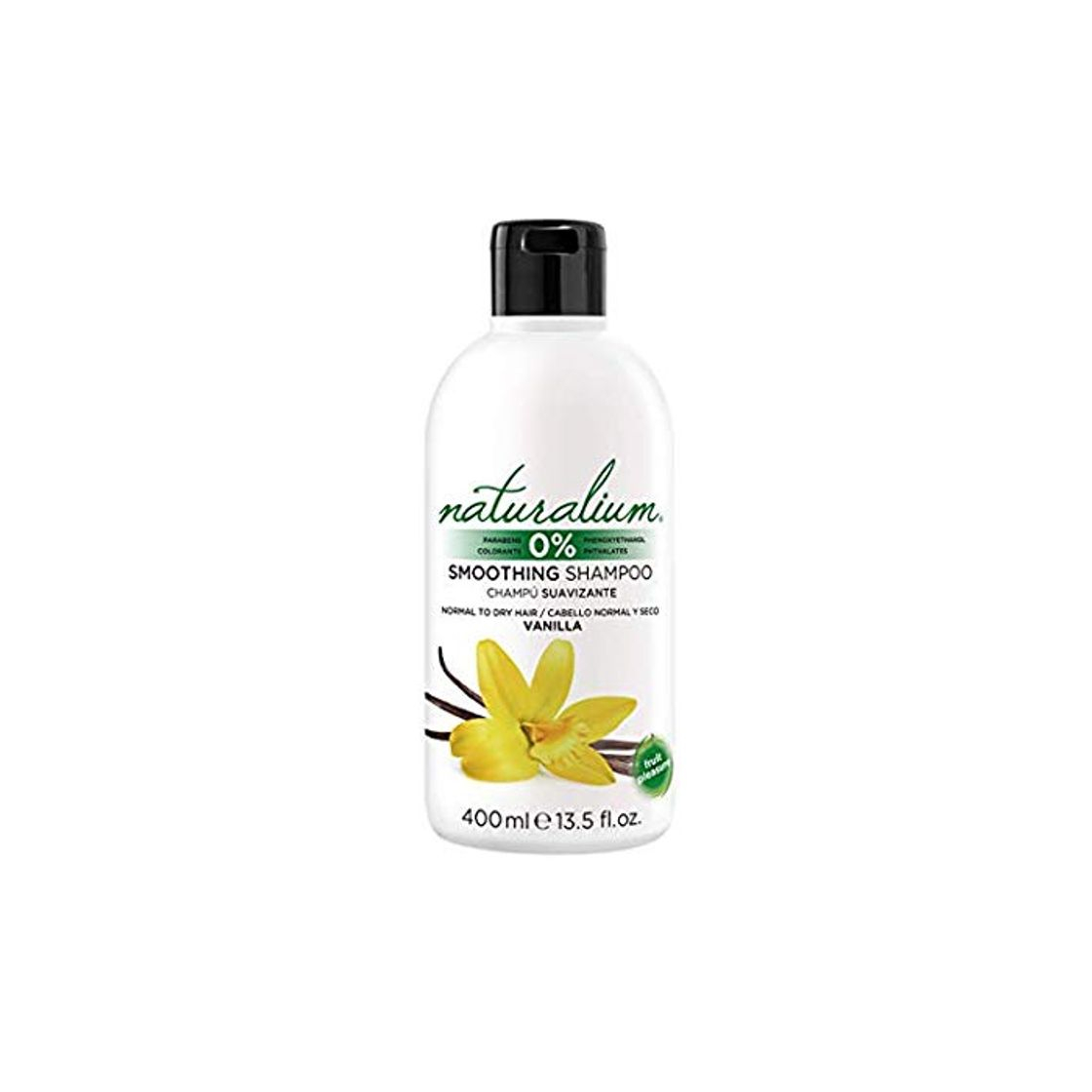 Belleza Naturalium Champú Suavizante Vainilla - Jabón Líquido para Cabello Normal y Seco