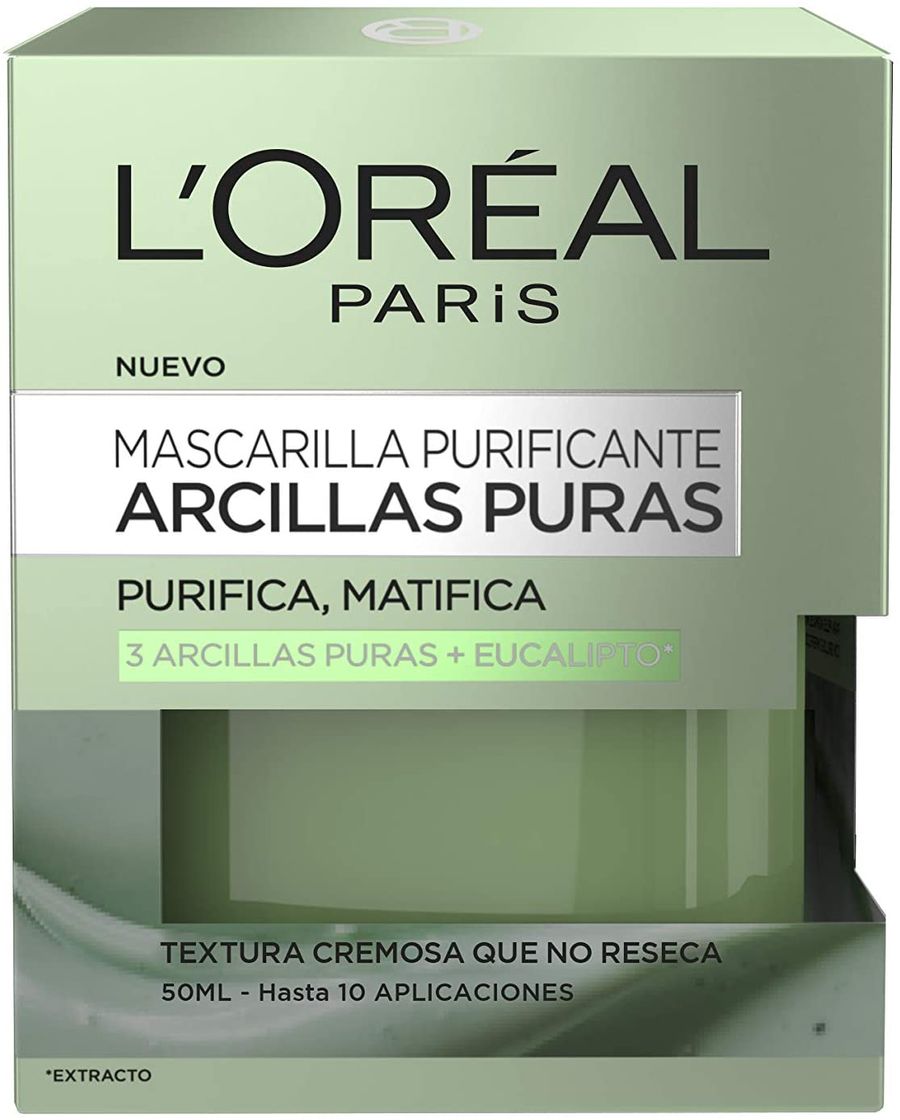 Belleza L'Oreal Paris Arcillas Puras Mascarilla Purificante, Tono