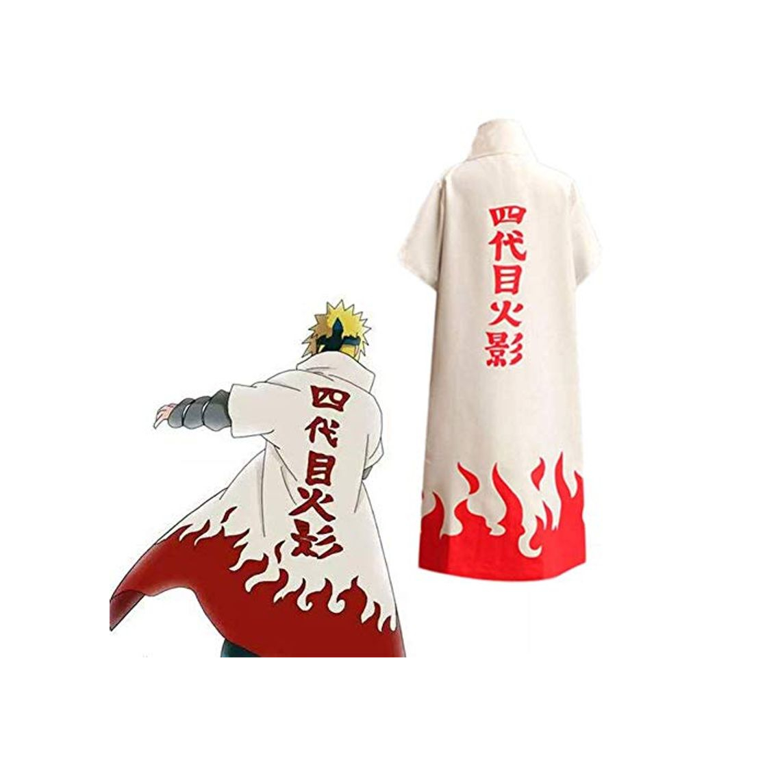 GGOODD 6To Hokage Capa Namikaze Minato Cosplay Costume Anime Naruto Halloween Hokage