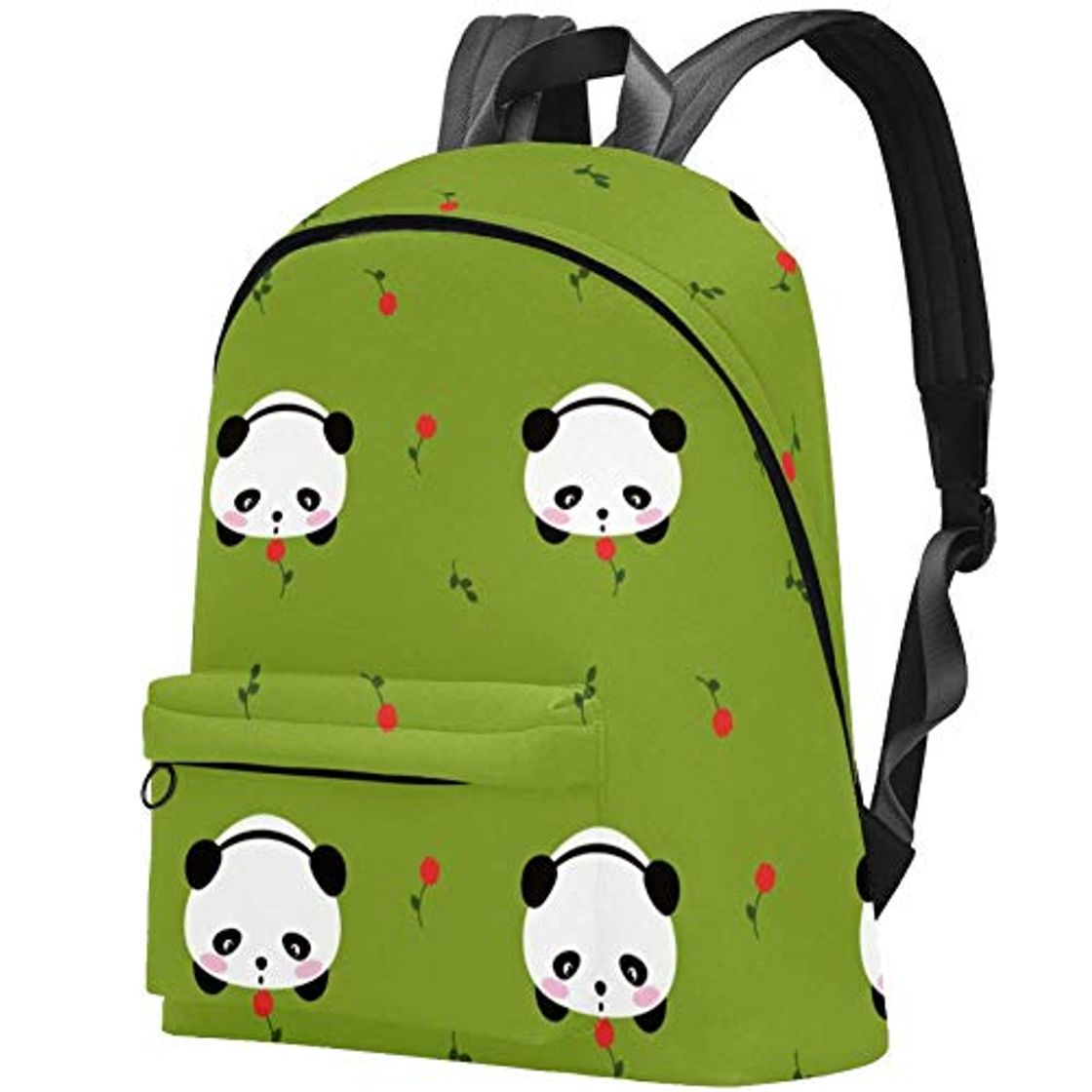 Moda Lindo Oso Kawaii Mochi Panda Patrón De Flores Bolso Adolescentes Mochila Escolar Mochilas livianas Mochila de Viaje Mochilas diarias