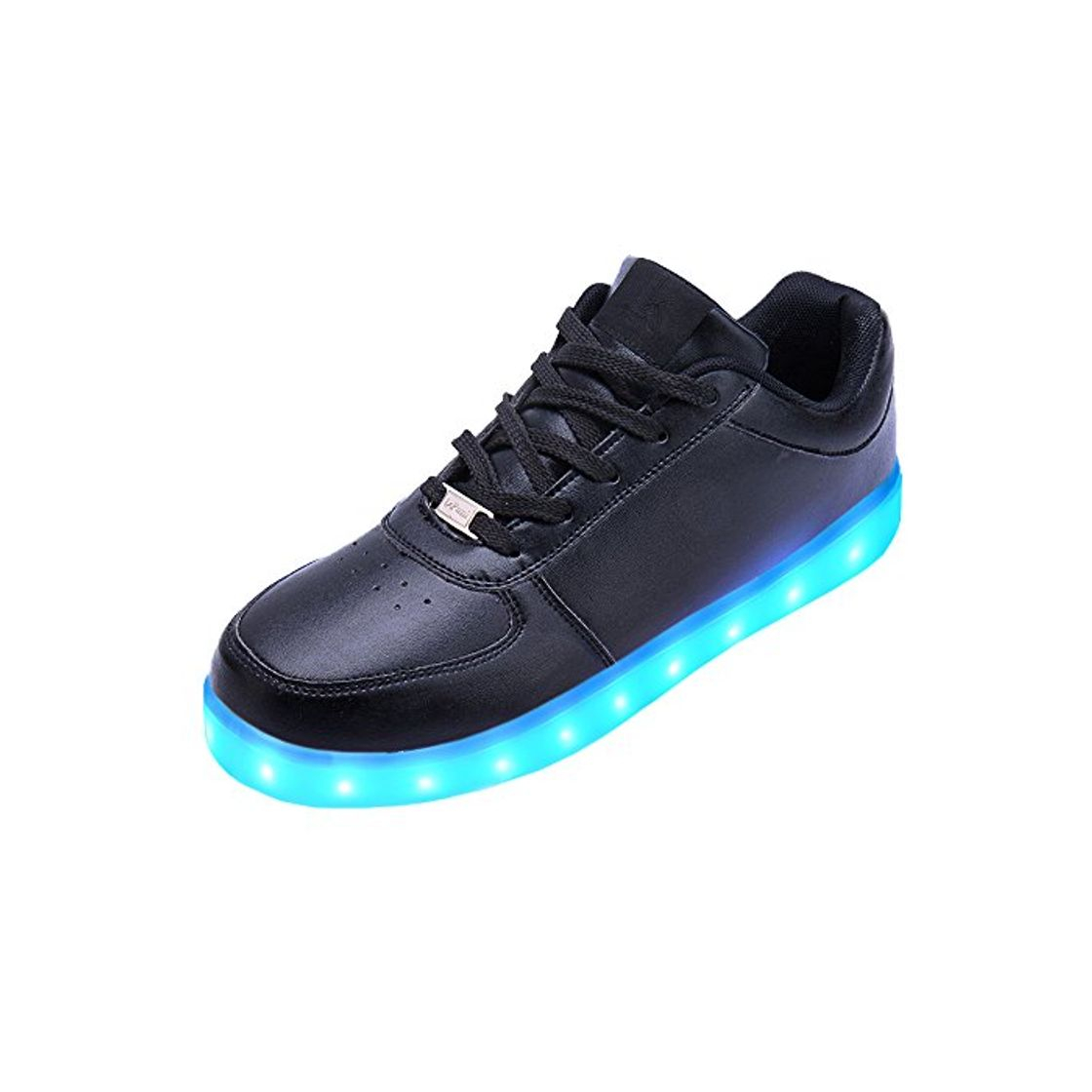 Moda LeKuni Unisex LED Zapatillas （7 Colores ） High Top Niños USB Carga