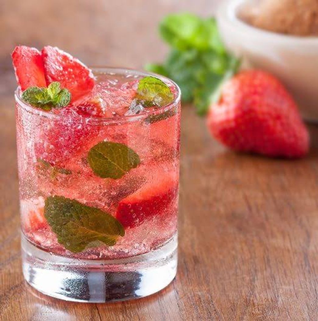 Moda Minuto de fresa bajo en calorías 🍓 🍸