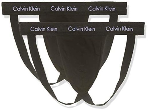 Calvin Klein Jock Strap 2pk Ropa Interior Deportiva, Negro