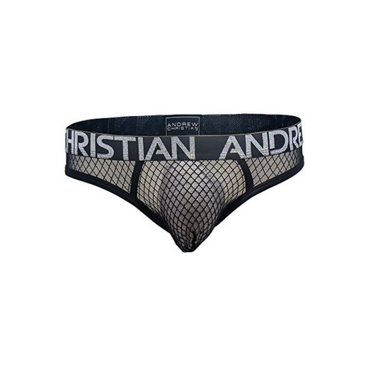 Andrew Christian - Tanga de encaje Negro Negro