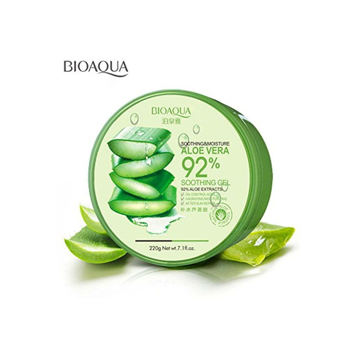 Social Extractos de aloe vera BIOAQUA 92% hidratante para eliminar manchas de acné