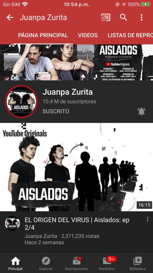 App Canal de YouTube Juanpa Zurita ❤️