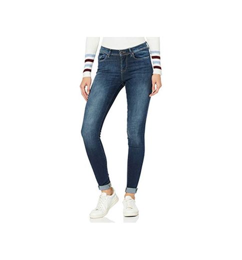 Elara Jeans para Mujer Boyfriend Baggy Botones Chunkyrayan Azul Oscuro C613MK